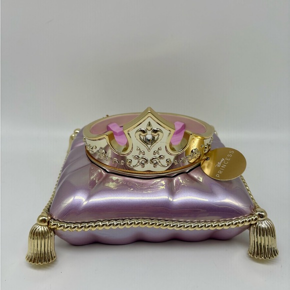 Disney Princess BBW Aurora Crown Pillow Cushion Pedestal 3-Wick Candle Holder - Picture 2 of 7